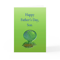 Golf Son Father's Day Card