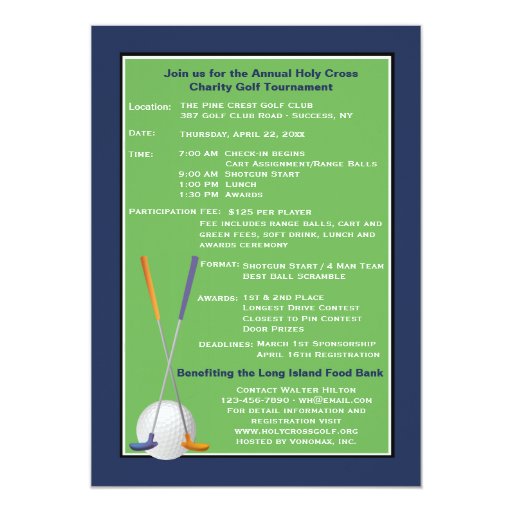 charity golf invitation letter golf spirit charity tournament invitation zazzle charity golf invitation letter golf spirit charity tournament invitation zazzle