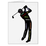 Golf, Sport, Motivational Words Cards