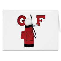 Golf Sports With Red Bag cards