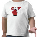 Golf Sports With Red Bag t-shirts