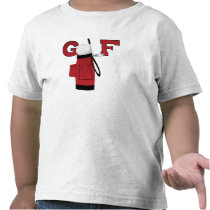 Golf Sports With Red Bag Tshirts