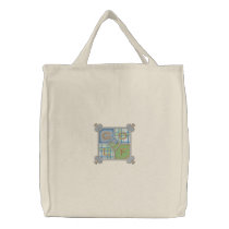 Golf Square embroidered bags