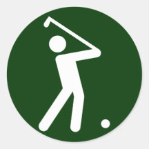 Golf Symbol Sticker
