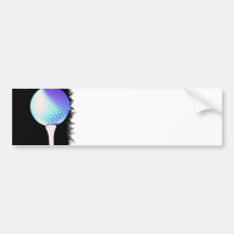 Golf Tee Bumper Sticker