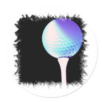 Golf Tee Sticker