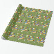 Golf Tees and Bag Gift Wrapping Paper