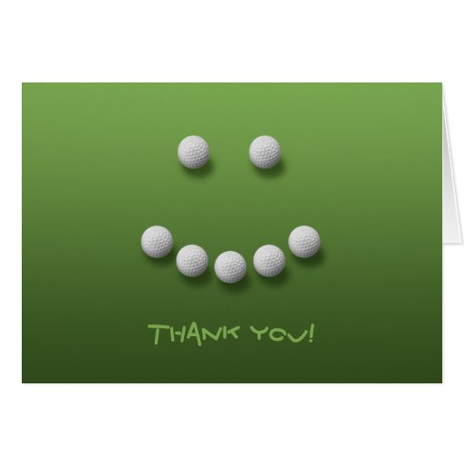 Golf Thank You! Greeting Card | Zazzle