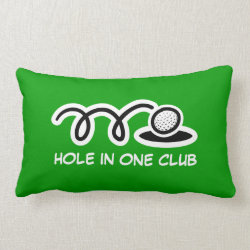 Golf theme throw pillow with funny quote
