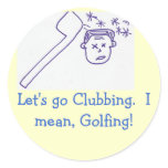 Golf thoughts sticker