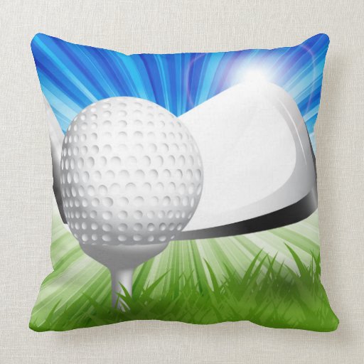 Golf Throw Pillow Zazzle