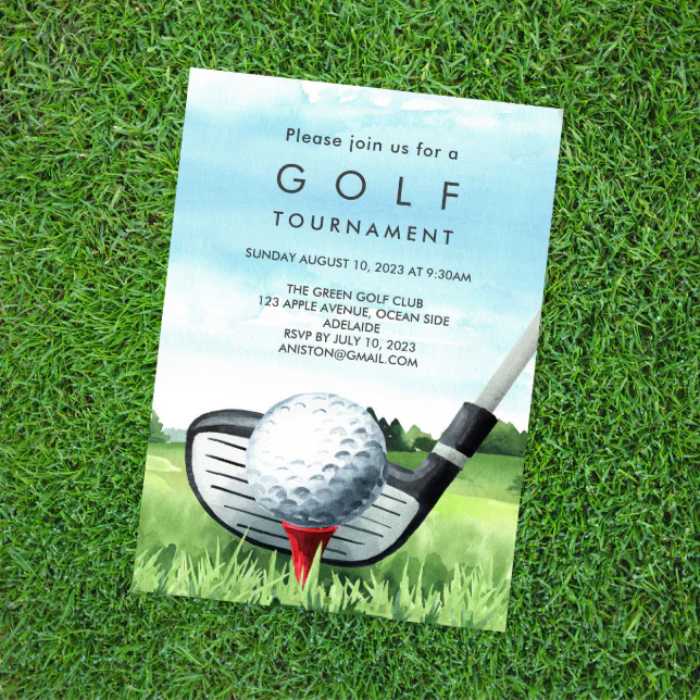 Golf Tournament Invitation Zazzle