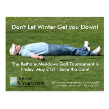 Golf Tournament Save the Date Card Post Cards
