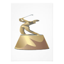 Golf Trophy Personalized Invitations