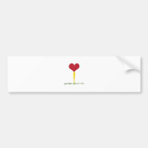 Golf Valentine Bumper Stickers