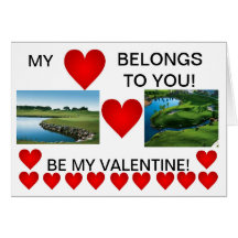 GOLF VALENTINE CARD