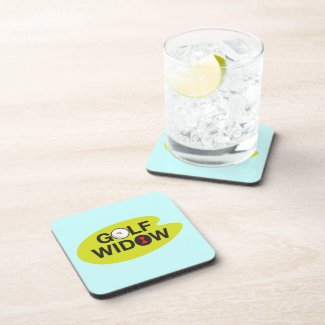 Golf Widow_Badge of Honor_on the green Drink Coasters