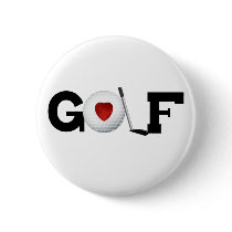 Golf with Golf Ball buttons by sport_shop Golf with Golf Ball buttons