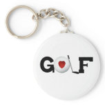 Golf with Golf Ball Key Chain