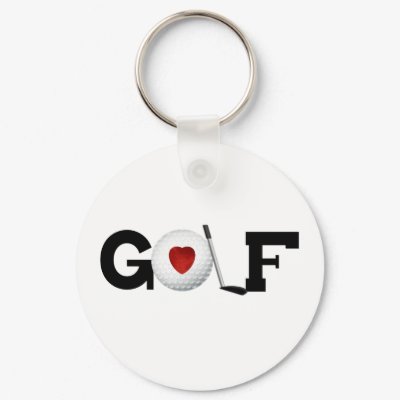 Golf with Golf Ball Key Chain by sport_shop