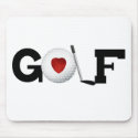 Golf with Golf Ball mousepads
