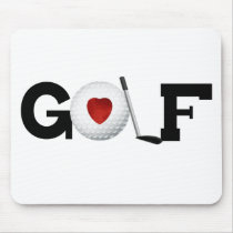 Golf with Golf Ball mousepads