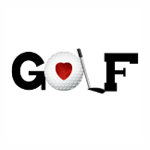 Golf with Golf Ball sticker
