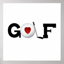 Golf With Golf Ball Tshirts and Gifts Print