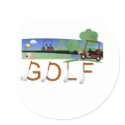 Golf with Golf Carts stickers