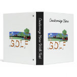 Golf With Golf Carts Tshirts and Gifts binders