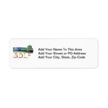 Golf With Golf Carts Tshirts and Gifts Return Address Label