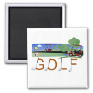Golf With Golf Carts Tshirts and Gifts Magnets