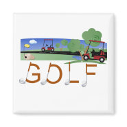 Golf With Golf Carts Tshirts and Gifts Magnets