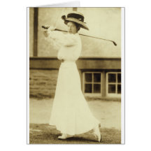 GOLF WITH STYLE! - 1908 Women's Golf Champion Cards