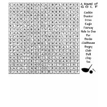 Golf  Word Search t-shirts
