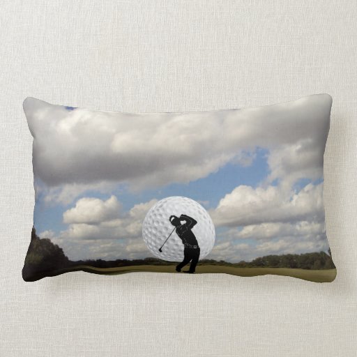 Golf World Throw Pillow
