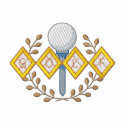 Golf Wreath embroidered shirts