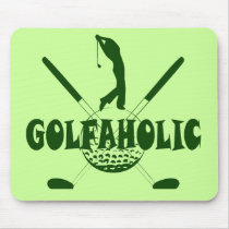 GOLFAHOLIC mousepads by dgpaulart GOLFAHOLIC mousepads