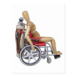 GolfClubsWheelchair Post Cards