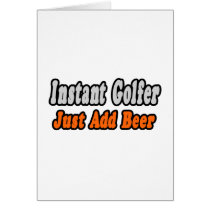 Golfer...Add Beer cards