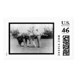 Golfer and Elephant Caddy in Miami, FL 1922 postage
