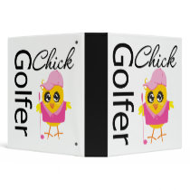 Golfer Chick Binder by chicktshirts Golfer Chick Binder
