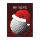 golfer Christmas Cards postcards