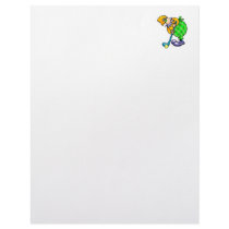 Golfer Clown Letterhead Design