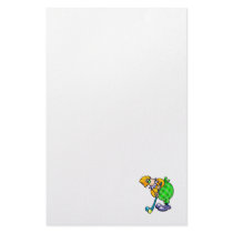 Golfer Clown Customized Stationery