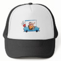 Golfer-drives-golf-cart hats