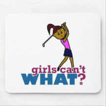 Golfer Girl Mouse Pads