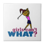 Golfer Girl Tile