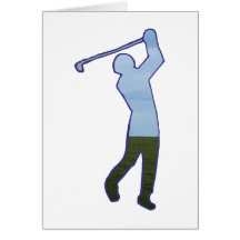 Golfer golf player karten