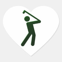 Golfer gulf more player sticker